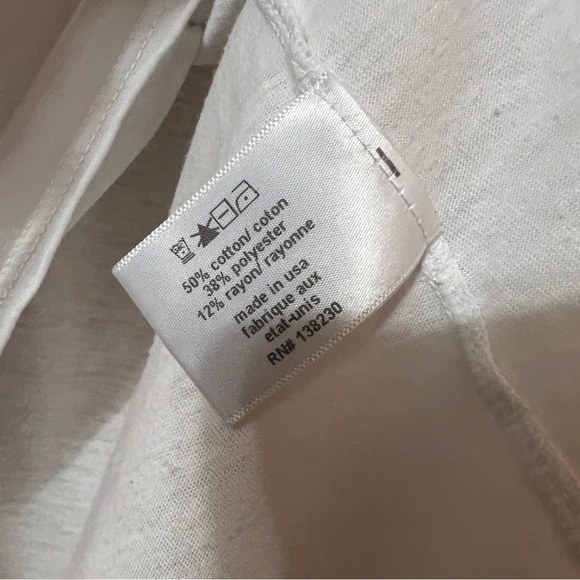 Pam & Gela | Beatles Name List Graphic Band Tee Distressed T-Shirt White Size M - Picture 12 of 12